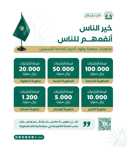 عضويات جمعية وفود الحرم 