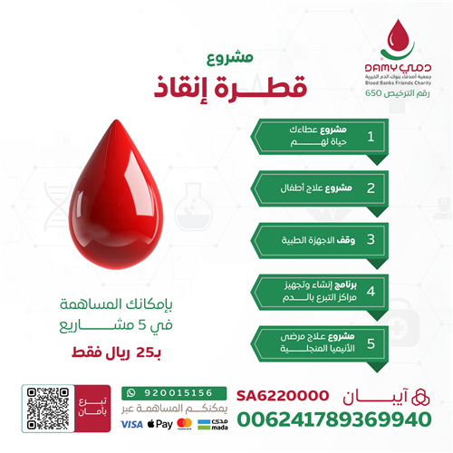 اهداء مشروع قطرة إنقاذ