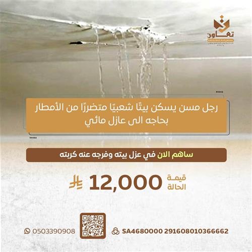 حالة انسانية لرجل مسن محتاج