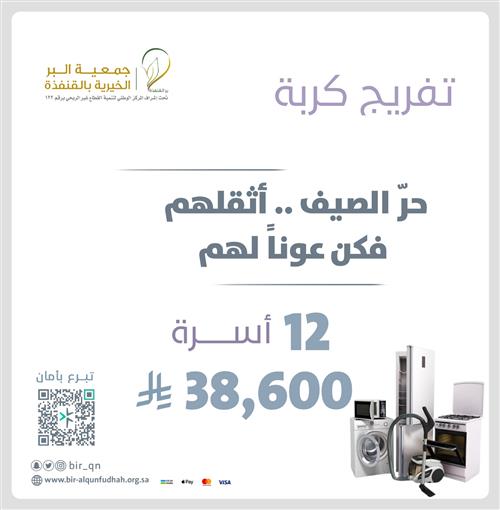 تفريج كربة 12 أسرة فقيرة ومحتاجة 
