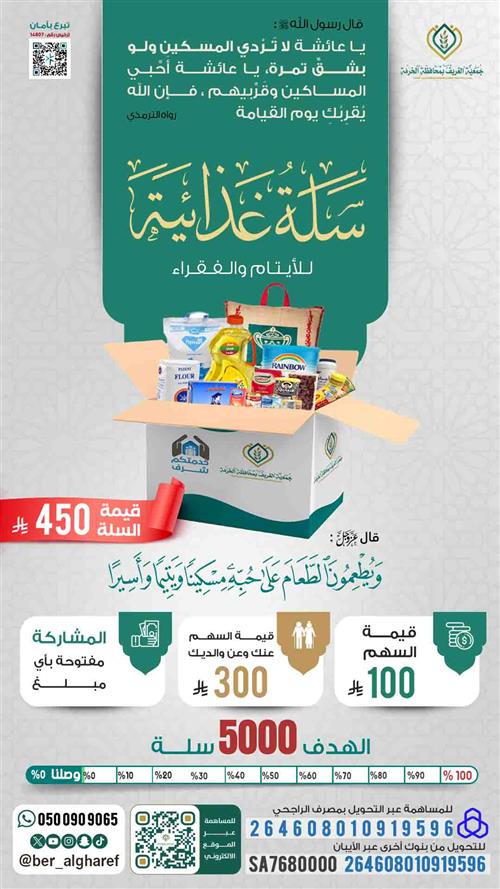 مشروع سلة غذائية 1447 هـ