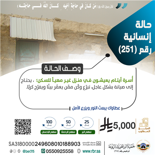 حالة إنسانية طارئة رقم 251