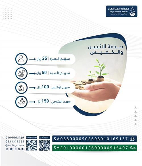 صدقة الإثنين والخميس 