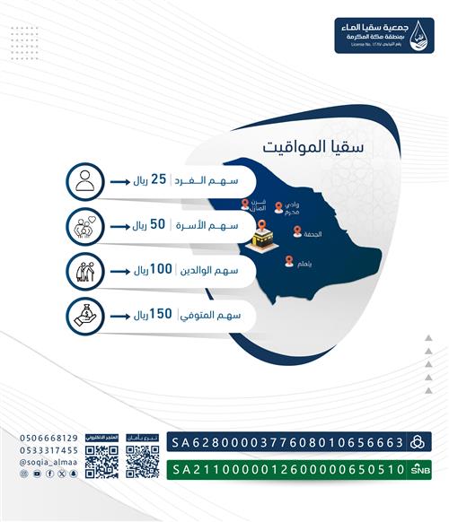 سقيا مواقيت الإحرام بمنطقة مكة المكرمة 