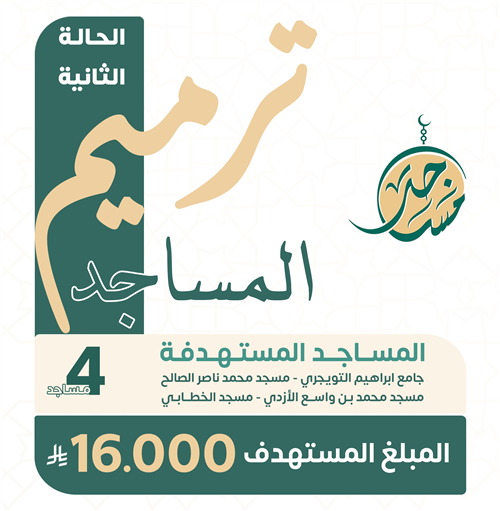 الحالة الثانية : ترميم المساجد ( العزل المائي )