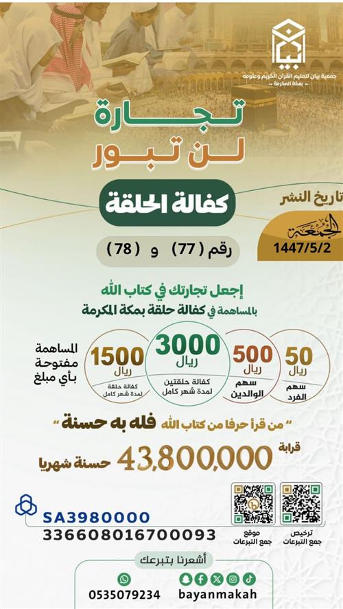 تجارة لن تبور - الرقم 77-78