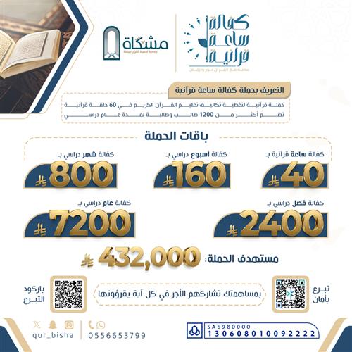 كفالة ساعة قرآنية - 1447هـ