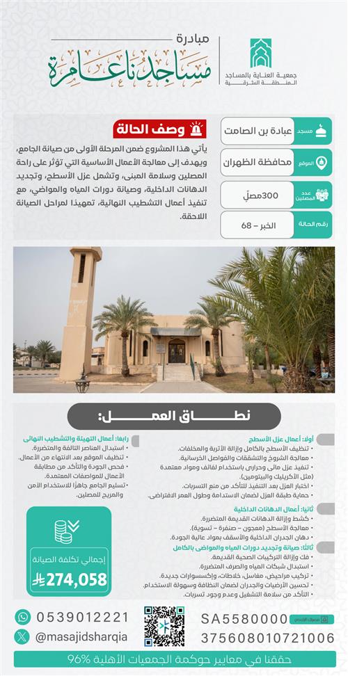 صيانة شاملة - عبادة بن الصامت - المرحلة الاولى 