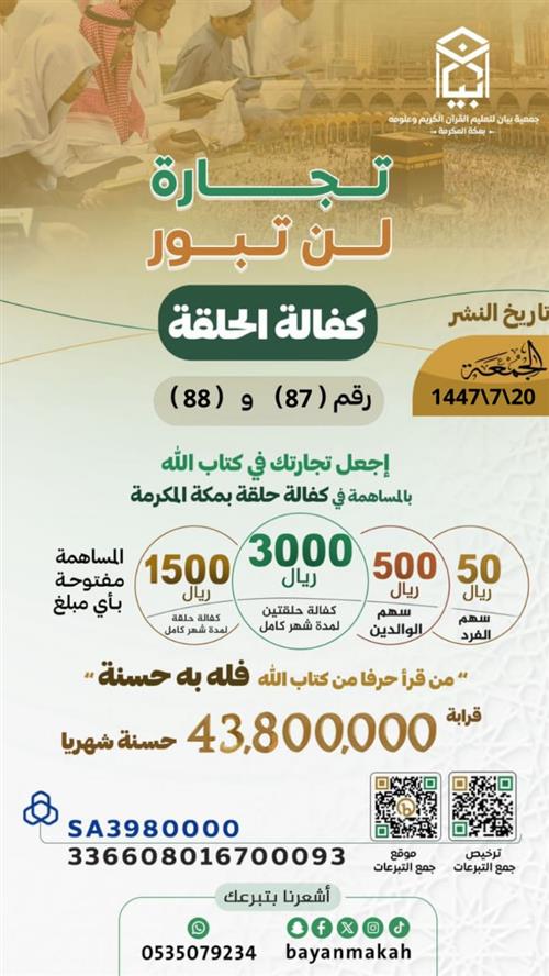 تجارة لن تبور - الرقم 87-88