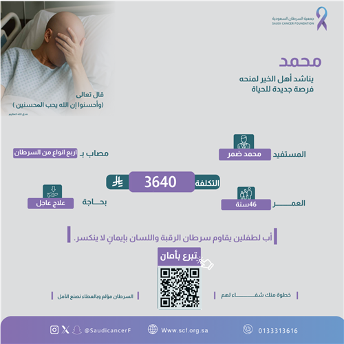 الحاله 26061 أب مريض لطفلين، دعمكم أمل لهما.