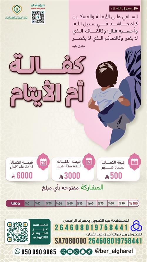 مشروع كفالة أم الأيتام لعام 1447 هـ