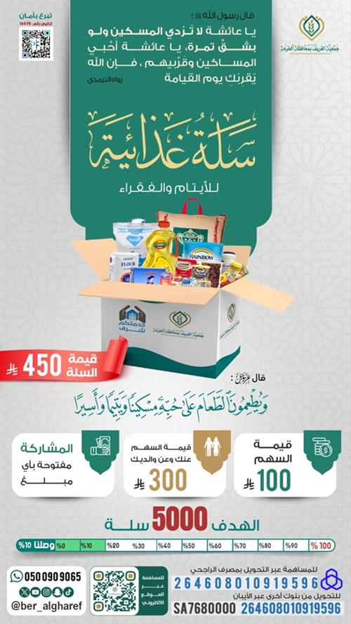 مشروع سلة غذائية 1447 هـ