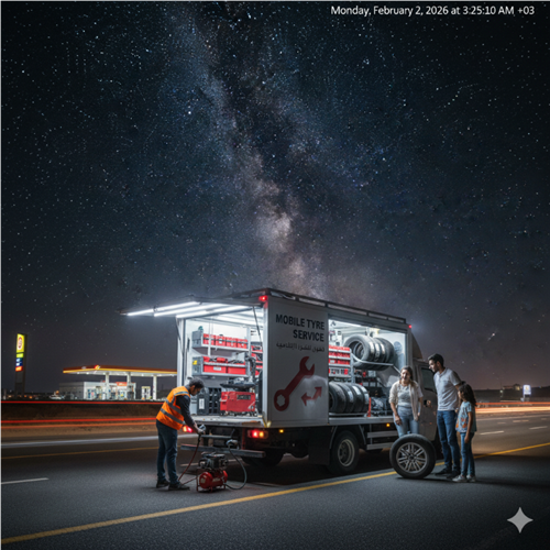 مشروع "رفيق الدرب" (إصلاح الإطارات) 