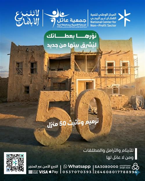  ترميم وتأثيث مساكن المستفيدات 