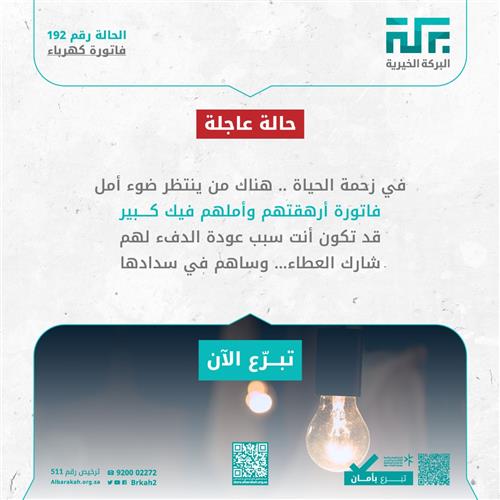 حالة 192 - تسديد فاتورة كهرباء 💡