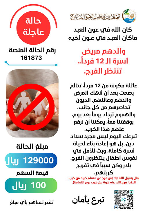 أسرة الـ 12 فرداً.. تنتظر الفرج