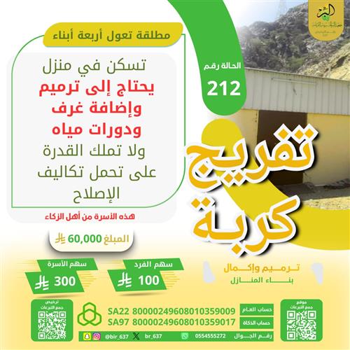🔰 تفريج كربة مطلقة رقم 212 🔰 من أهل الزكاة