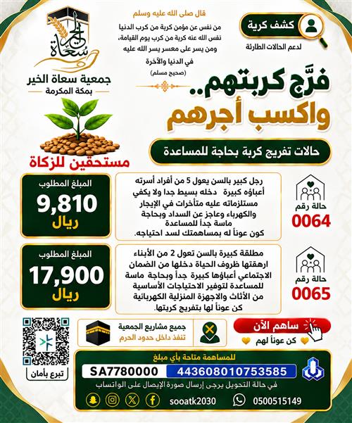 حالات تفريج كربة عاجلة 