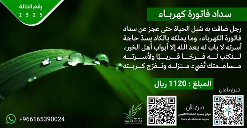 سداد فاتوره كهرباء حالة طارئه