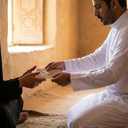 المساهمة في تأمين سكن مؤقت لأرملة وأسرتها